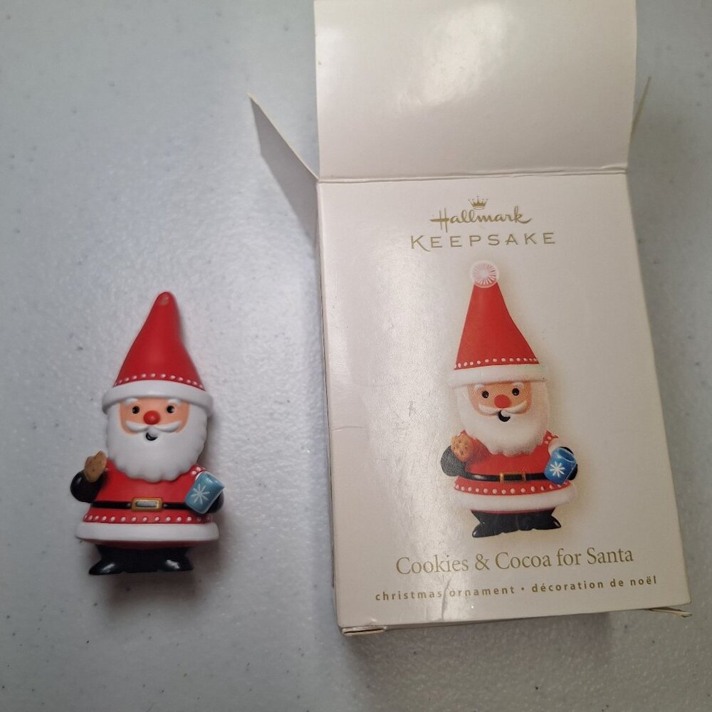 Hallmark Keepsake Ornament Cookies Cocoa Santa‎ 2008 Handcrafted Christmas Decor